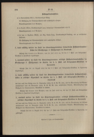 Post- und Telegraphen-Verordnungsblatt für das Verwaltungsgebiet des K.-K. Handelsministeriums 19120719 Seite: 4