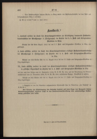 Post- und Telegraphen-Verordnungsblatt für das Verwaltungsgebiet des K.-K. Handelsministeriums 19120722 Seite: 4