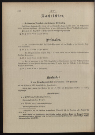 Post- und Telegraphen-Verordnungsblatt für das Verwaltungsgebiet des K.-K. Handelsministeriums 19120724 Seite: 2