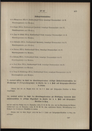 Post- und Telegraphen-Verordnungsblatt für das Verwaltungsgebiet des K.-K. Handelsministeriums 19120724 Seite: 3