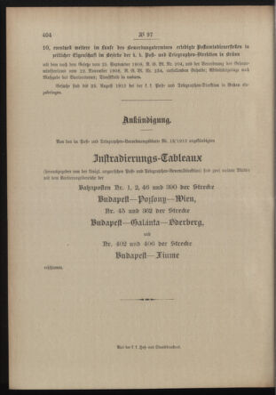 Post- und Telegraphen-Verordnungsblatt für das Verwaltungsgebiet des K.-K. Handelsministeriums 19120724 Seite: 4