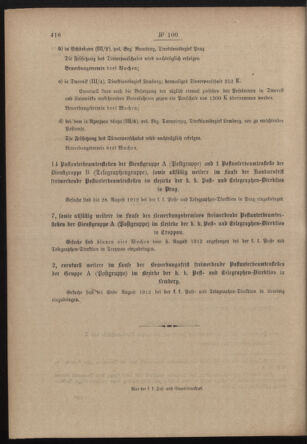 Post- und Telegraphen-Verordnungsblatt für das Verwaltungsgebiet des K.-K. Handelsministeriums 19120801 Seite: 4