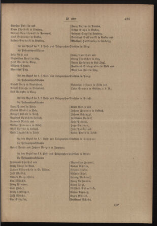 Post- und Telegraphen-Verordnungsblatt für das Verwaltungsgebiet des K.-K. Handelsministeriums 19120807 Seite: 3