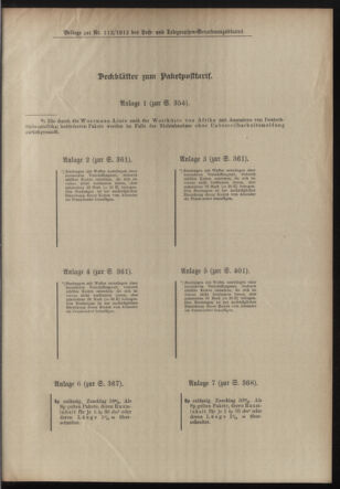 Post- und Telegraphen-Verordnungsblatt für das Verwaltungsgebiet des K.-K. Handelsministeriums 19120828 Seite: 5