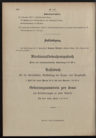 Post- und Telegraphen-Verordnungsblatt für das Verwaltungsgebiet des K.-K. Handelsministeriums 19120914 Seite: 4