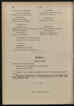 Post- und Telegraphen-Verordnungsblatt für das Verwaltungsgebiet des K.-K. Handelsministeriums 19120921 Seite: 4