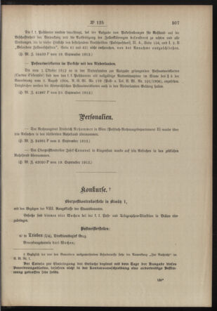 Post- und Telegraphen-Verordnungsblatt für das Verwaltungsgebiet des K.-K. Handelsministeriums 19120926 Seite: 3