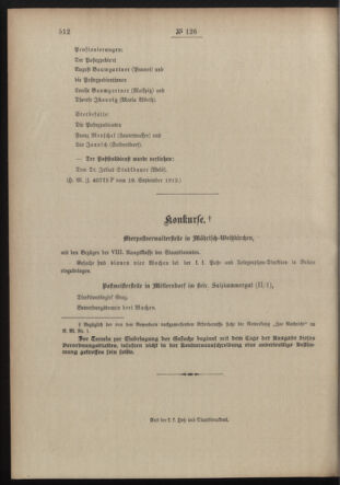 Post- und Telegraphen-Verordnungsblatt für das Verwaltungsgebiet des K.-K. Handelsministeriums 19120928 Seite: 4