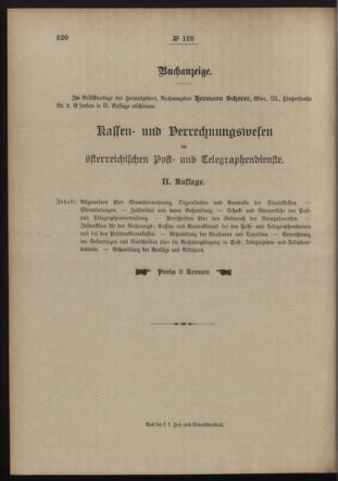 Post- und Telegraphen-Verordnungsblatt für das Verwaltungsgebiet des K.-K. Handelsministeriums 19121010 Seite: 4