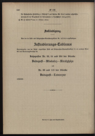 Post- und Telegraphen-Verordnungsblatt für das Verwaltungsgebiet des K.-K. Handelsministeriums 19121023 Seite: 4