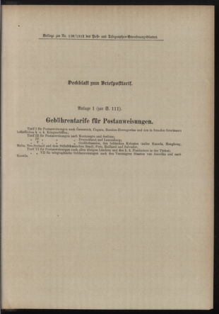 Post- und Telegraphen-Verordnungsblatt für das Verwaltungsgebiet des K.-K. Handelsministeriums 19121026 Seite: 3