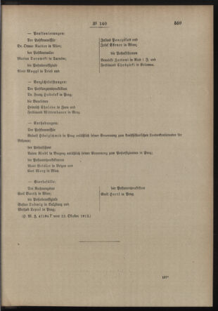 Post- und Telegraphen-Verordnungsblatt für das Verwaltungsgebiet des K.-K. Handelsministeriums 19121029 Seite: 3