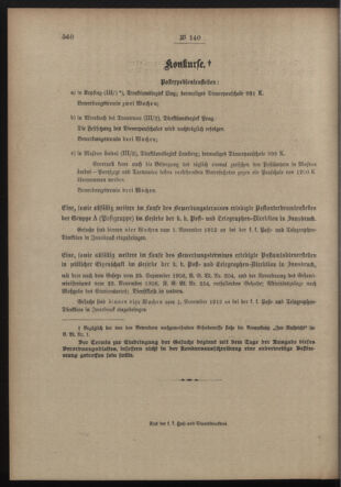 Post- und Telegraphen-Verordnungsblatt für das Verwaltungsgebiet des K.-K. Handelsministeriums 19121029 Seite: 4