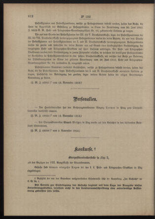 Post- und Telegraphen-Verordnungsblatt für das Verwaltungsgebiet des K.-K. Handelsministeriums 19121123 Seite: 2