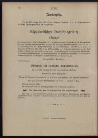 Post- und Telegraphen-Verordnungsblatt für das Verwaltungsgebiet des K.-K. Handelsministeriums 19121129 Seite: 4