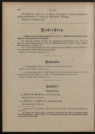 Post- und Telegraphen-Verordnungsblatt für das Verwaltungsgebiet des K.-K. Handelsministeriums 19121212 Seite: 2