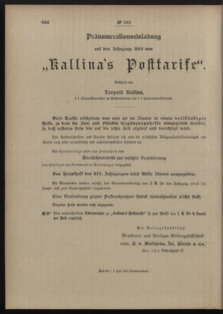 Post- und Telegraphen-Verordnungsblatt für das Verwaltungsgebiet des K.-K. Handelsministeriums 19121213 Seite: 4