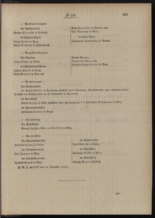 Post- und Telegraphen-Verordnungsblatt für das Verwaltungsgebiet des K.-K. Handelsministeriums 19121219 Seite: 3