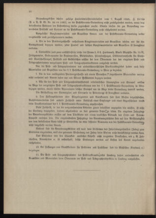 Post- und Telegraphen-Verordnungsblatt für das Verwaltungsgebiet des K.-K. Handelsministeriums 1912bl04 Seite: 10