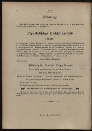 Post- und Telegraphen-Verordnungsblatt für das Verwaltungsgebiet des K.-K. Handelsministeriums 19130104 Seite: 4