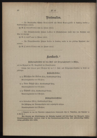 Post- und Telegraphen-Verordnungsblatt für das Verwaltungsgebiet des K.-K. Handelsministeriums 19130121 Seite: 2