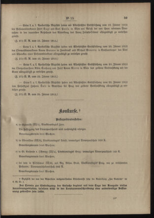 Post- und Telegraphen-Verordnungsblatt für das Verwaltungsgebiet des K.-K. Handelsministeriums 19130129 Seite: 3