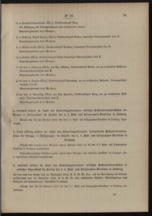 Post- und Telegraphen-Verordnungsblatt für das Verwaltungsgebiet des K.-K. Handelsministeriums 19130205 Seite: 3