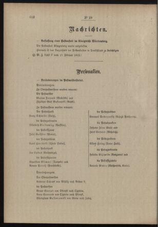 Post- und Telegraphen-Verordnungsblatt für das Verwaltungsgebiet des K.-K. Handelsministeriums 19130222 Seite: 2