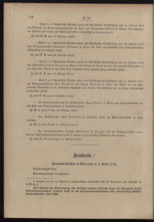 Post- und Telegraphen-Verordnungsblatt für das Verwaltungsgebiet des K.-K. Handelsministeriums 19130225 Seite: 2