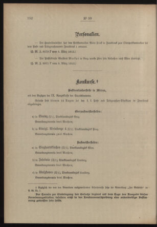 Post- und Telegraphen-Verordnungsblatt für das Verwaltungsgebiet des K.-K. Handelsministeriums 19130317 Seite: 2