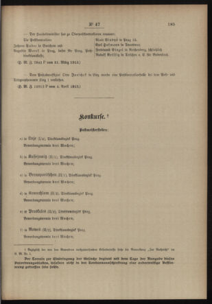 Post- und Telegraphen-Verordnungsblatt für das Verwaltungsgebiet des K.-K. Handelsministeriums 19130410 Seite: 3