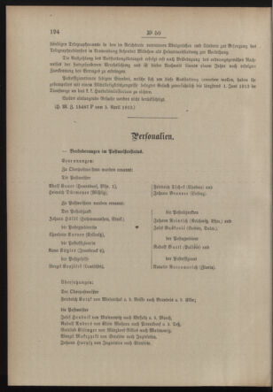 Post- und Telegraphen-Verordnungsblatt für das Verwaltungsgebiet des K.-K. Handelsministeriums 19130415 Seite: 2