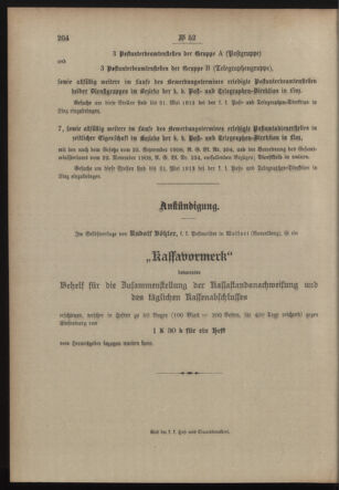 Post- und Telegraphen-Verordnungsblatt für das Verwaltungsgebiet des K.-K. Handelsministeriums 19130419 Seite: 4