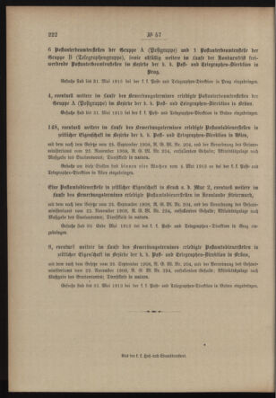 Post- und Telegraphen-Verordnungsblatt für das Verwaltungsgebiet des K.-K. Handelsministeriums 19130502 Seite: 4