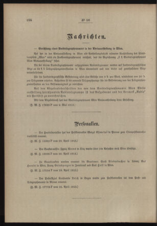 Post- und Telegraphen-Verordnungsblatt für das Verwaltungsgebiet des K.-K. Handelsministeriums 19130507 Seite: 2