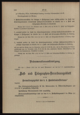 Post- und Telegraphen-Verordnungsblatt für das Verwaltungsgebiet des K.-K. Handelsministeriums 19130507 Seite: 4