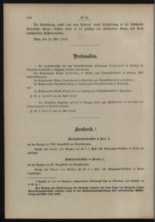 Post- und Telegraphen-Verordnungsblatt für das Verwaltungsgebiet des K.-K. Handelsministeriums 19130520 Seite: 2