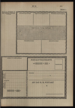 Post- und Telegraphen-Verordnungsblatt für das Verwaltungsgebiet des K.-K. Handelsministeriums 19130617 Seite: 5