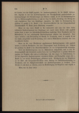 Post- und Telegraphen-Verordnungsblatt für das Verwaltungsgebiet des K.-K. Handelsministeriums 19130618 Seite: 10