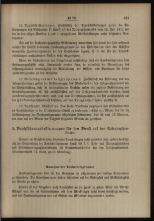 Post- und Telegraphen-Verordnungsblatt für das Verwaltungsgebiet des K.-K. Handelsministeriums 19130618 Seite: 7