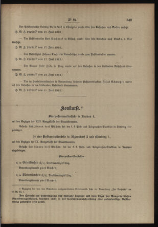 Post- und Telegraphen-Verordnungsblatt für das Verwaltungsgebiet des K.-K. Handelsministeriums 19130627 Seite: 3