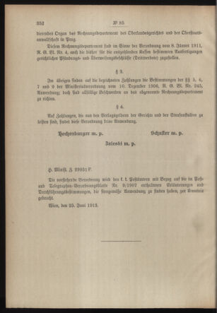 Post- und Telegraphen-Verordnungsblatt für das Verwaltungsgebiet des K.-K. Handelsministeriums 19130628 Seite: 2