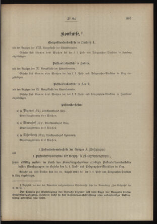 Post- und Telegraphen-Verordnungsblatt für das Verwaltungsgebiet des K.-K. Handelsministeriums 19130722 Seite: 3