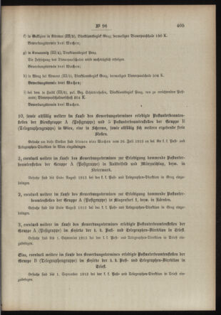 Post- und Telegraphen-Verordnungsblatt für das Verwaltungsgebiet des K.-K. Handelsministeriums 19130726 Seite: 3