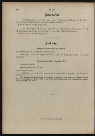 Post- und Telegraphen-Verordnungsblatt für das Verwaltungsgebiet des K.-K. Handelsministeriums 19130830 Seite: 4