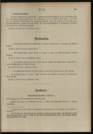 Post- und Telegraphen-Verordnungsblatt für das Verwaltungsgebiet des K.-K. Handelsministeriums 19130917 Seite: 3