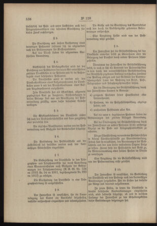 Post- und Telegraphen-Verordnungsblatt für das Verwaltungsgebiet des K.-K. Handelsministeriums 19131023 Seite: 2