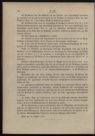 Post- und Telegraphen-Verordnungsblatt für das Verwaltungsgebiet des K.-K. Handelsministeriums 19131028 Seite: 2