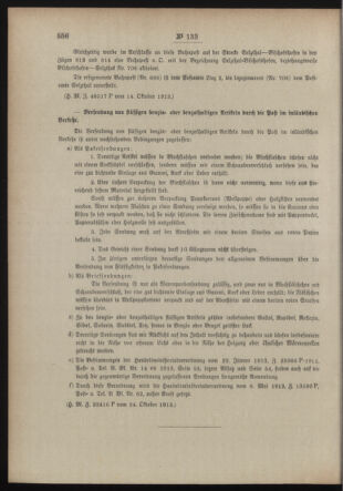 Post- und Telegraphen-Verordnungsblatt für das Verwaltungsgebiet des K.-K. Handelsministeriums 19131031 Seite: 2