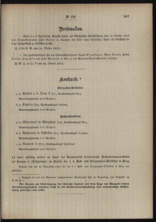 Post- und Telegraphen-Verordnungsblatt für das Verwaltungsgebiet des K.-K. Handelsministeriums 19131031 Seite: 3